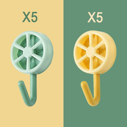 10PCS Self Adhesive Wall Hook Strong Without Drilling Coat Bag Bathroom Door Kitchen Towel Hanger Hooks Home Storage Accessories Decorative Hooks Entrance Organizers with Self-Adhesive Hooks for Hanging Keys Towels