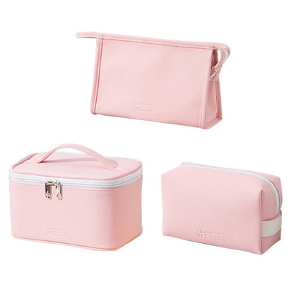 3-Piece Makeup Bag Set – Waterproof Cosmetic Organizer for College, Gym & Travel