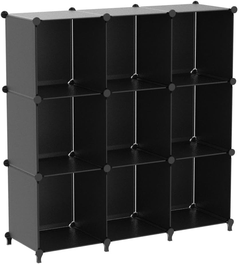Portable 9Cube Closet Organizer for Garment Storage