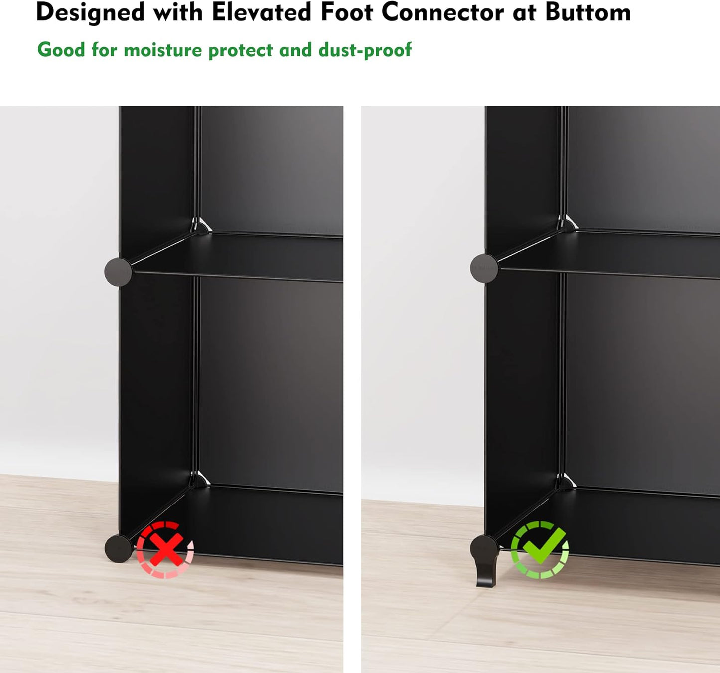 Portable 9Cube Closet Organizer for Garment Storage