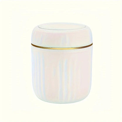 Mini Desktop Trash Can with Lid Garbage Waste Bin Organizer Bedroom Office Desk Storage Box Made Durable Plastic Home Supplies