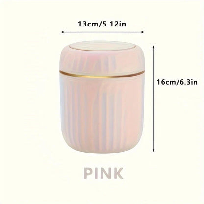Mini Desktop Trash Can with Lid Garbage Waste Bin Organizer Bedroom Office Desk Storage Box Made Durable Plastic Home Supplies