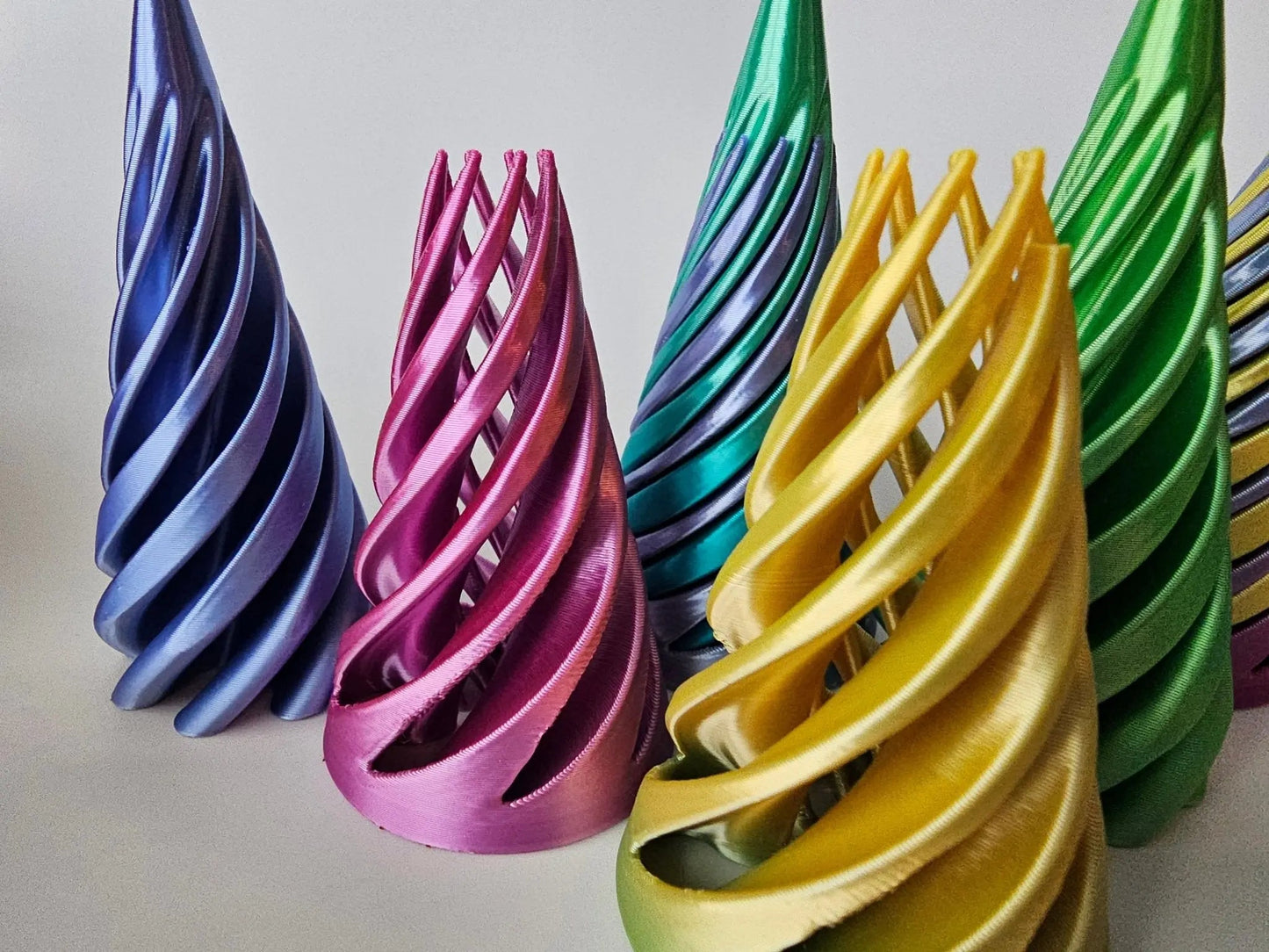 Swirl Cone Fidget Toy – 3D Printed Spiral Sensory Desk Toy for Focus & Stress Relief