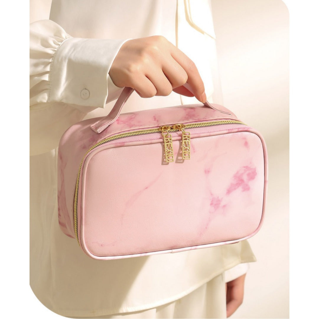Large Capacity Makeup Bag Organizer – Portable Travel Cosmetic Storage Bag