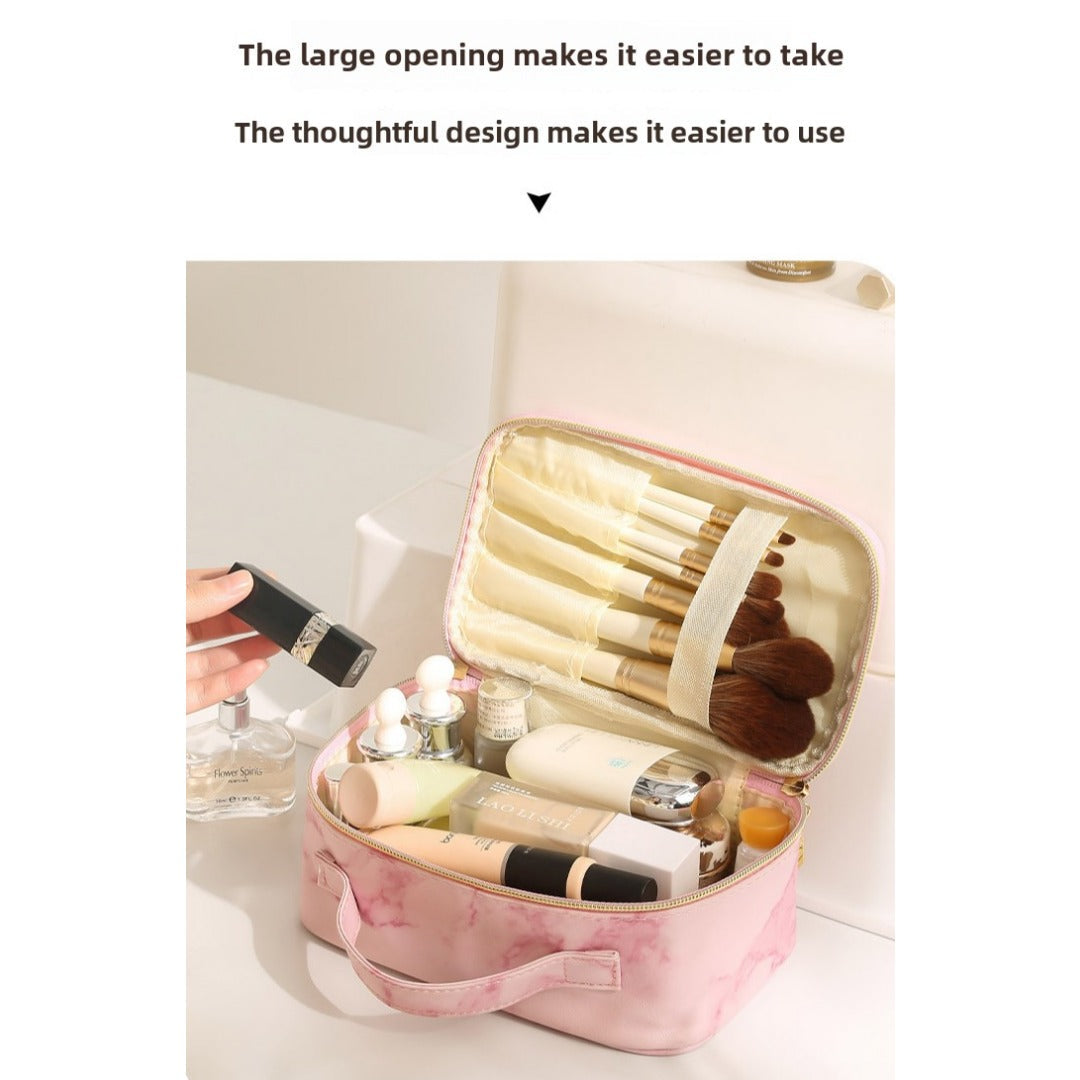 Large Capacity Makeup Bag Organizer – Portable Travel Cosmetic Storage Bag