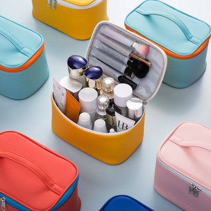 3-Piece Makeup Bag Set – Waterproof Cosmetic Organizer for College, Gym & Travel