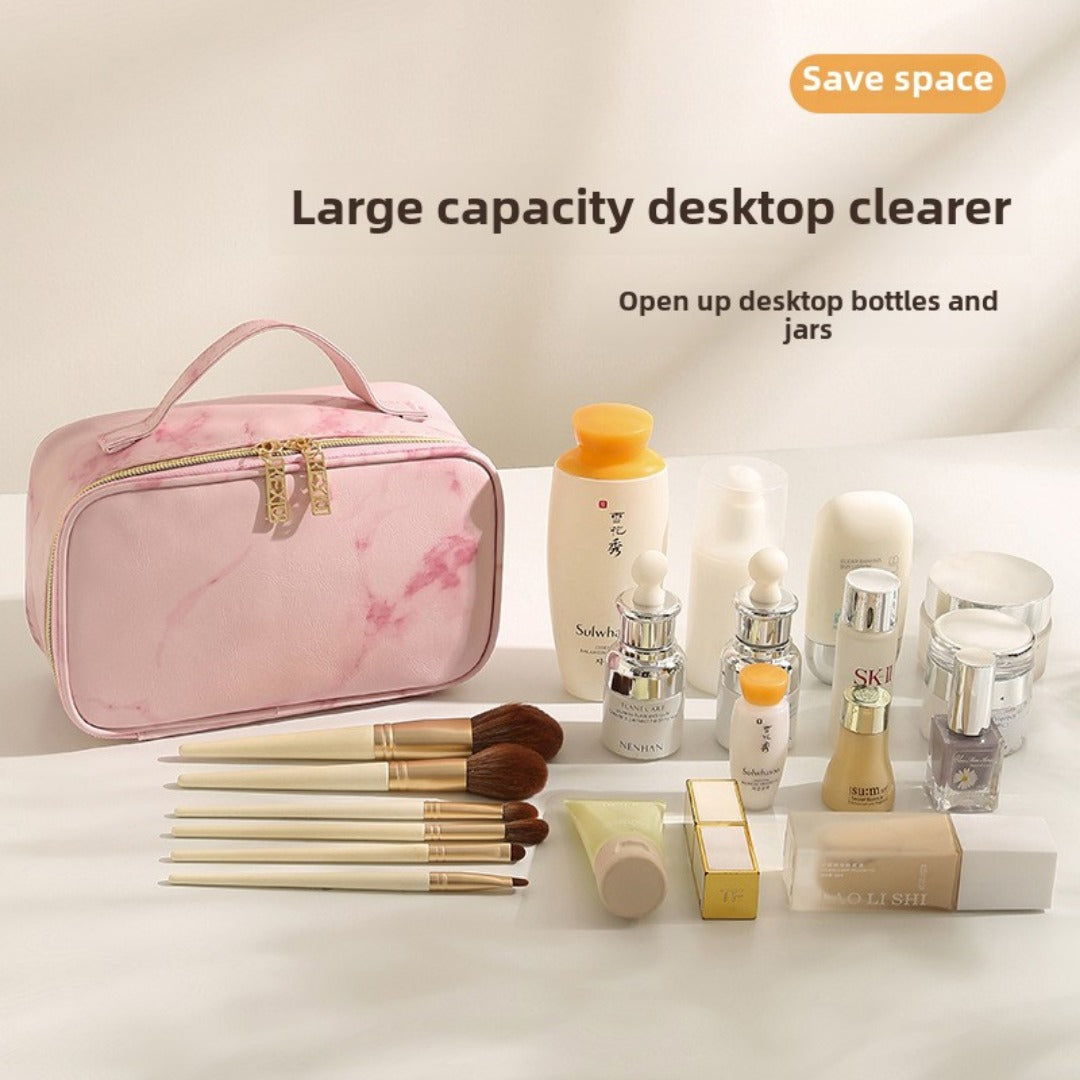 Large Capacity Makeup Bag Organizer – Portable Travel Cosmetic Storage Bag