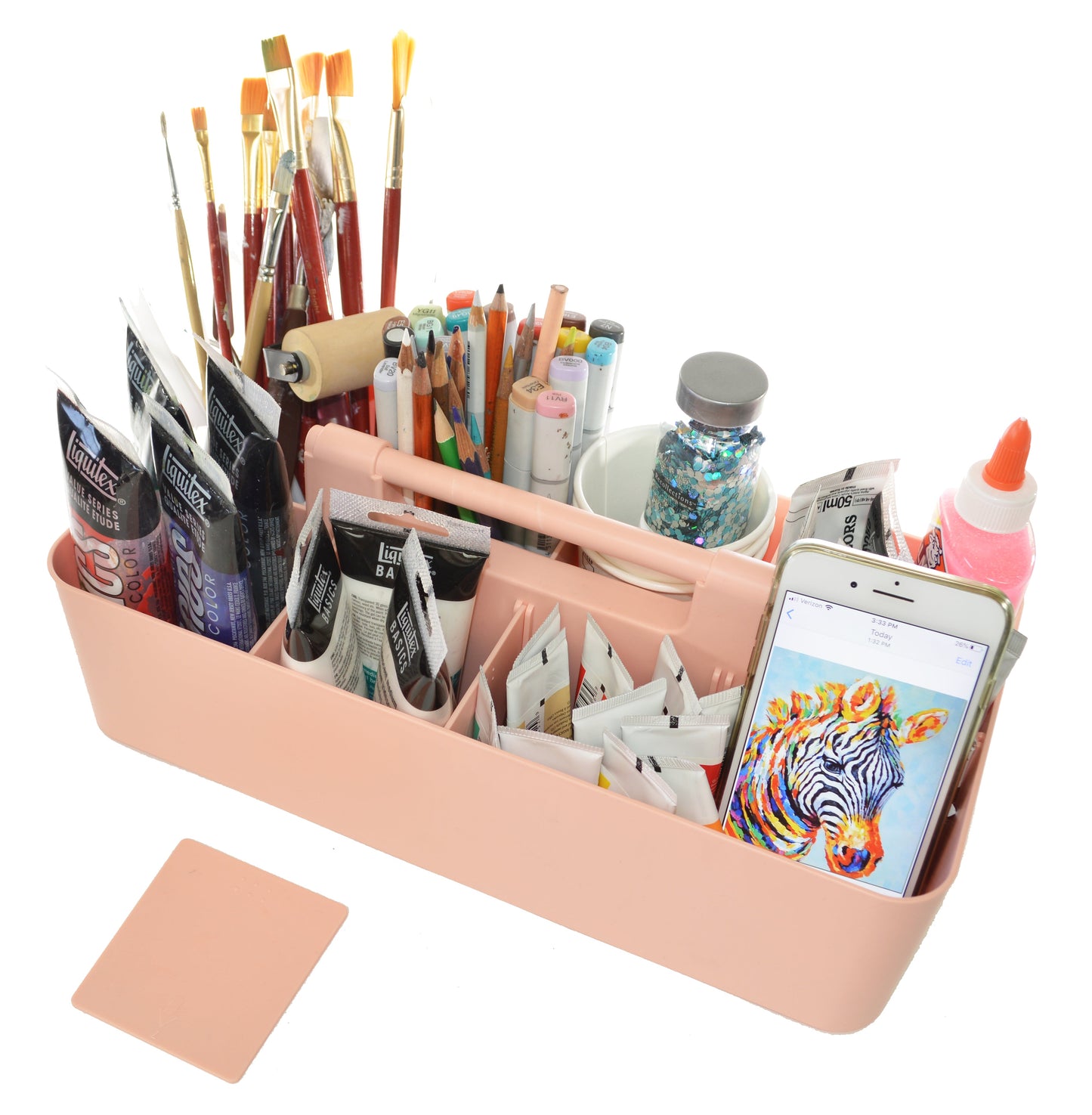 Enjoy Organizer - 2 PACK Plastic Portable Caddy DIY 8 Compartment Made In USA